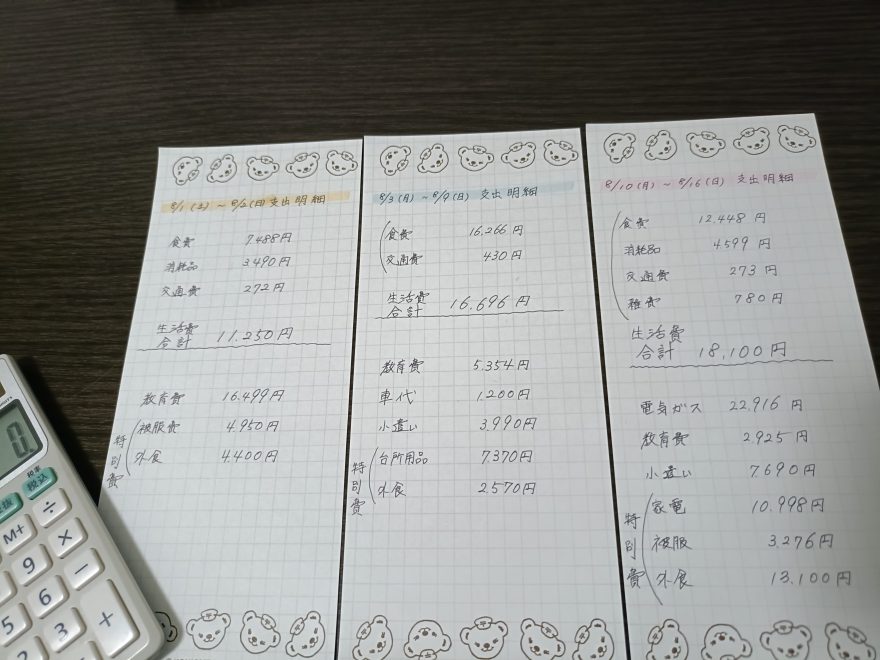 支出明細